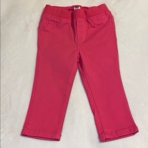 Pink stretch jeans